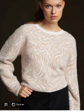 Pilcro Animal Eyelash Sweater